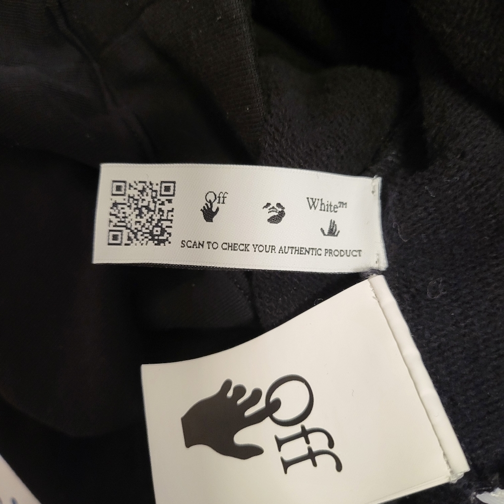 OFF-WHITE Scribble Diag Crewneck Boxy Sweatshirt - Picture 5 of 8